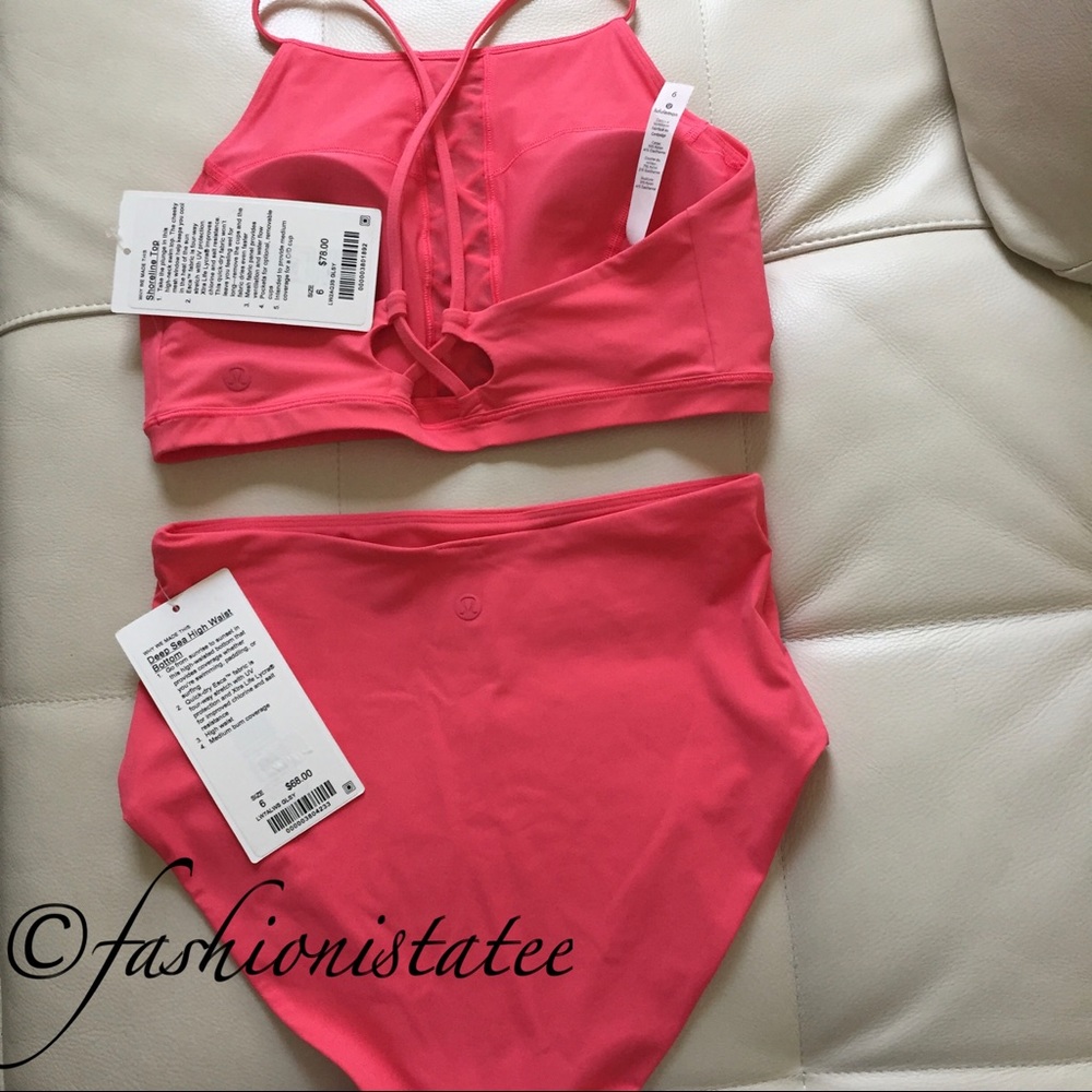 NWT LULULEMON SHORELINE TOP SEA BOTTOM SET BIKINI - Picture 4 of 6